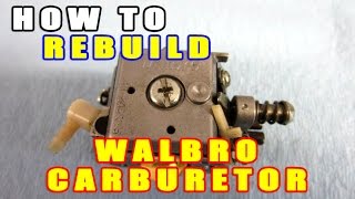 HOWTO Rebuild A 2 Cycle Chainsaw Carburetor  video [upl. by Shalna]