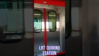 LIGHT RAIL TRANSIT PHILIPPINES QUIRINO STATION MANILA travel citylife manila commuters [upl. by Mcdowell]