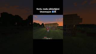 Korku modu yüklediğimi unutmuşum ☠️ minecraft minecraftmemes edit minecrafttutorial shorts [upl. by Izak]