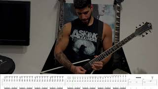 Asking Alexandria  quotAlone Againquot  Guitar Cover with On Screen Tabs New Song 2021 [upl. by Odrareve]