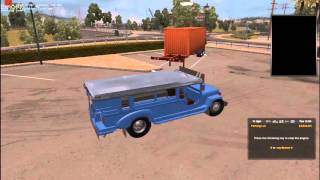 AmericanEuro Truck Simulator 2  Philippine Sarao Jeepney WIP [upl. by Edlitam]