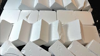 Mini Mass Crush of Fresh Crispy Soft Blocks of Gym Chalk  ODDLYSATISFYING ASMR RELAXATION THERAPY [upl. by Rosmarin]