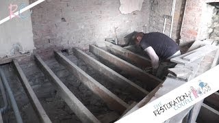 Removing Insulating and Restoring a Suspended Wooden Floor Part 2 of 3 [upl. by Terti]