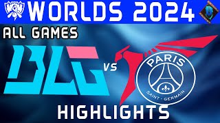 BLG vs PSG Highlights ALL GAMES  Worlds Swiss Stage 2024  Bilibili Gaming vs PSG Talon by Onivia [upl. by Estrellita]