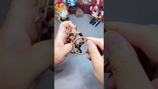 Threering horseshoe lock remove three rings to pass the level puzzle toys educational [upl. by Boak584]