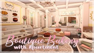 Blush Boutique Bakery amp Apartment  Bloxburg Speed Build [upl. by Judson]