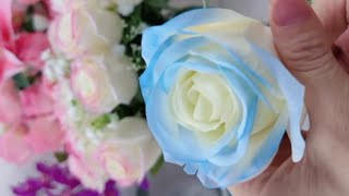 DIY Rose flower satin ribbon easy  How to make ribbon rose  Ribbon decoration ideas Ribbon hacks [upl. by Apul555]