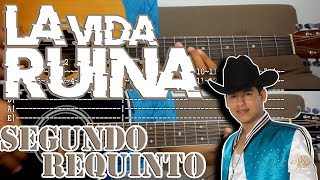 Tutorial  La vida ruina  Ariel Camacho  Requinto 2  TABS [upl. by Nisotawulo109]