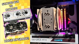 THE best looking RTX 3070 Gigabyte Vision RTX 3070 HUGE PC upgrade [upl. by Raddie933]