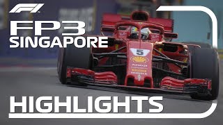 2018 Singapore Grand Prix FP3 Highlights [upl. by Bartel]