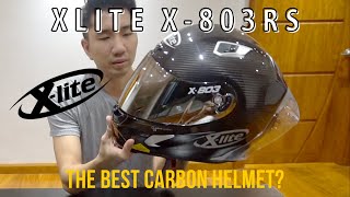 Xlite X803 Rs Ultra Carbon Silver Edition Silver Best Carbon Helmet [upl. by Qifar]