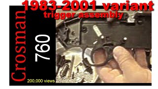 Crosman 760 Pumpmaster Trigger Assembly Version 2000s howto fixed [upl. by Ailes]