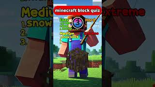 Are you a True Minecraft Player Guess These Blocks to Find out quiz trivia shorts [upl. by Elleron]