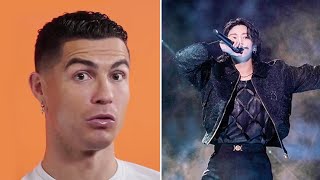 Cristiano Ronaldo REACTS to BTS Jungkook’s FIFA World Cup Performance [upl. by Rakabuba]