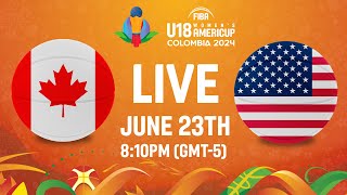 FINAL Canada v USA  Full Basketball Game  FIBA U18 Womens AmeriCup 2024 [upl. by Eustatius]