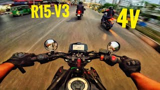 Aktu tanatani gixxer X 4v X R15V3  Story Of Rajesh [upl. by Tnerb231]