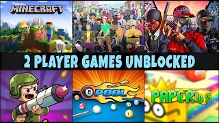 120 Best 2 Player Games Unblocked  Fun and Play With Friends Online [upl. by Ahsekahs]