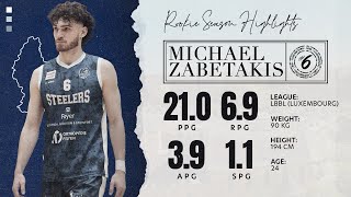 Michael Zabetakis  Rookie Season Pro Highlights  LBBL Luxembourg [upl. by Scriven]