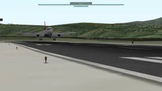 XPlane 10 Airbus A320 NEO JARDesign short landing [upl. by Rafaello]