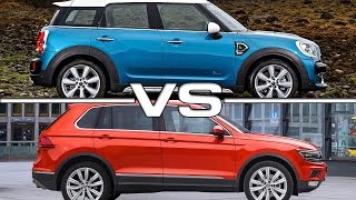 2017 MINI Cooper S Countryman vs 2017 Volkswagen Tiguan [upl. by Oiruam]