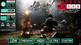 Black Myth Wukong  RX 580 2048SP Tested at 1080p with All Settings [upl. by Flossie]