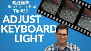 How to adjust your Surface Pro keyboard backlight Using F7 [upl. by Ihn]