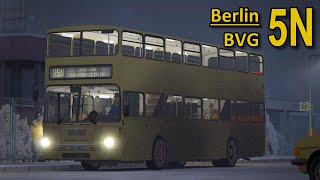 OMSI  Berlin  BVG 5N  MAN SD200 SD84  SNOW  Additional Bus [upl. by Aitnom]