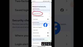 Facebook password kivabe Change korbo। How to change Facebook password ।shorts [upl. by Dressel]