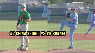 PLAYOFF ELIMINATION GAME 2 CHINA SPRING VS 6 BURNET [upl. by Batholomew76]