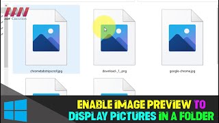 How to Enable Image Preview to Display Pictures in a Folder on Windows 10 [upl. by Ivens832]