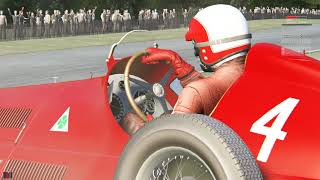 AC  Alfa Romeo 158 quotAlfettaquot 1950  Donington Park 1938  Test lap [upl. by Eniamrej]