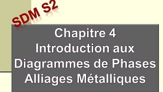 Cours 4 de la Science des Matériaux pour le GMP  Diagrammes de phases 1  Alliages métalliques [upl. by Hyatt]