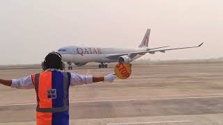 QATAR Airlines First flight in Bhairahawa कतार एयरले सुरु गर्यो भैरहवा उडान । आज एकै पटक तिन उडान [upl. by Wiatt]