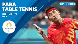 🏓 Para Table Tennis Highlights  Day 5  Paris 2024 Paralympic Games [upl. by Eloken]