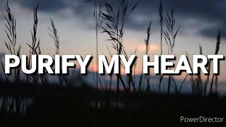 PURIFY MY HEART  Praise amp Worship Song lyric video [upl. by Ecirtnahs]