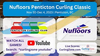 Cameron de Jong vs Catlin Schneider  ROUND of 12  Nufloors Penticton Curling Classic [upl. by Ditzel]