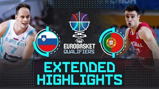 Slovenia 🇸🇮 vs Portugal 🇵🇹  Extended Highlights  FIBA EuroBasket 2025 Qualifiers [upl. by Leopold]