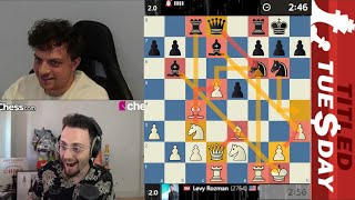 GothamChess is in SHOCK Levy Rozman vs Hans Niemann [upl. by Myca]