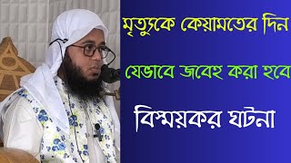 কেয়ামতের দিন যেভাবে মরণকে জবেহ করা হবে বিস্ময়কর ঘটনা  Mufti Monir Hossain jihadi [upl. by Daffi]