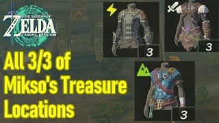 Zelda Tears of the Kingdom all Miksos treasure locations rubber armor barbarian climbing gear [upl. by Cowen710]