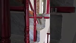 Assembly process of aluminum alloy stair handrails [upl. by Akihsar]