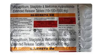 GLUCRETA SMDapagliflozin 10mgSitagliptin 100mgampMetformin 1000mg Uses In Bengali [upl. by Corsiglia]