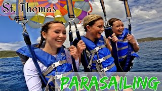 Parasailing in St Thomas  Fun Activity St Thomas US Virgin Islands parasailing stthomas [upl. by Aynatahs]