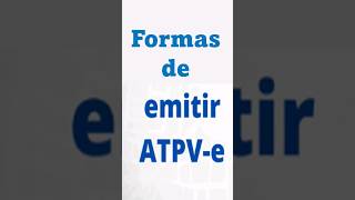 Formas de emitir o ATPVe [upl. by Remat]