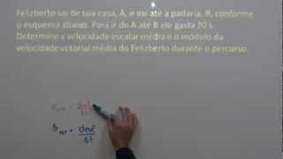 como calcular velocidade vetorial média [upl. by Rufe]