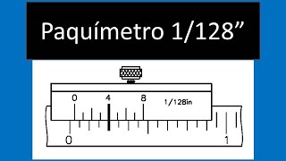 Exemplo de leitura no paquímetro com polegada fracionária [upl. by Ynaffad]