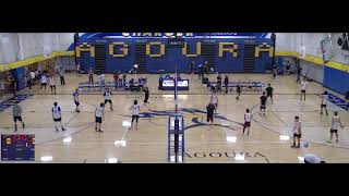 Agoura High School vs Simi Valley High School Boys Freshman Volleyball [upl. by Irrek]