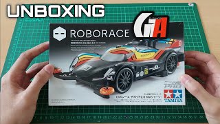 Unboxing Tamiya Mini4WD Roborace DevBot 20  GTAdvanced [upl. by Gnos424]