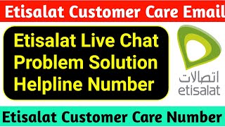 Etisalat Customer Care Email  Etisalat Customer Care Number  Etisalat Helpline  Etisalat UAE [upl. by Lesde]