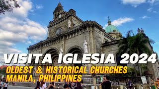 Manila Visita Iglesia 2024  Oldest and Historical Churches of Manila [upl. by Lytsirk419]